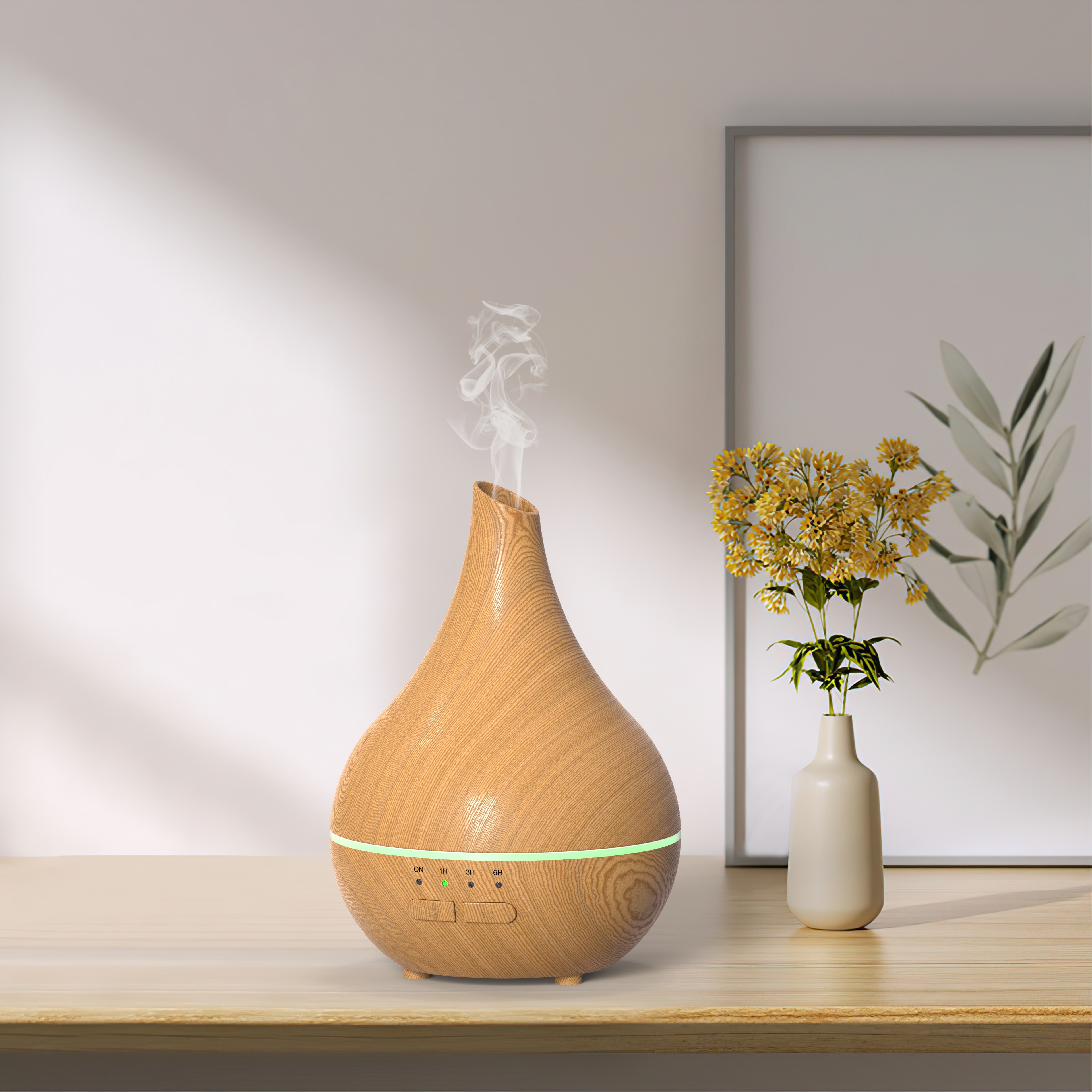 Nuwe 150ml Hout - Graan Aromaterapie Diffuser