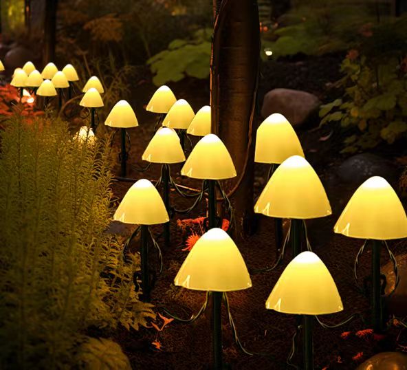 LED Mushroom String Decoration Solar Ground Lights