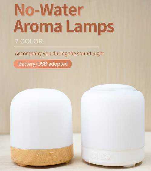 Draagbare houtkorrel waterlose aromaterapie lampe