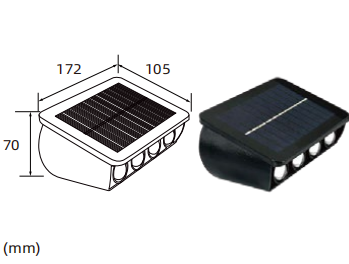 Waterdigte Buitemuurlamp Solar